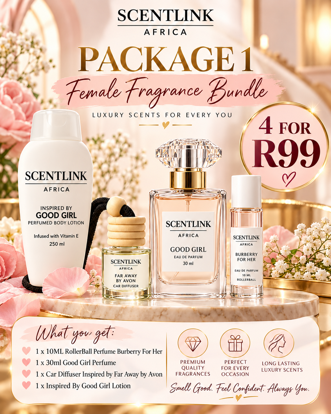 R99 female fragrance bundle